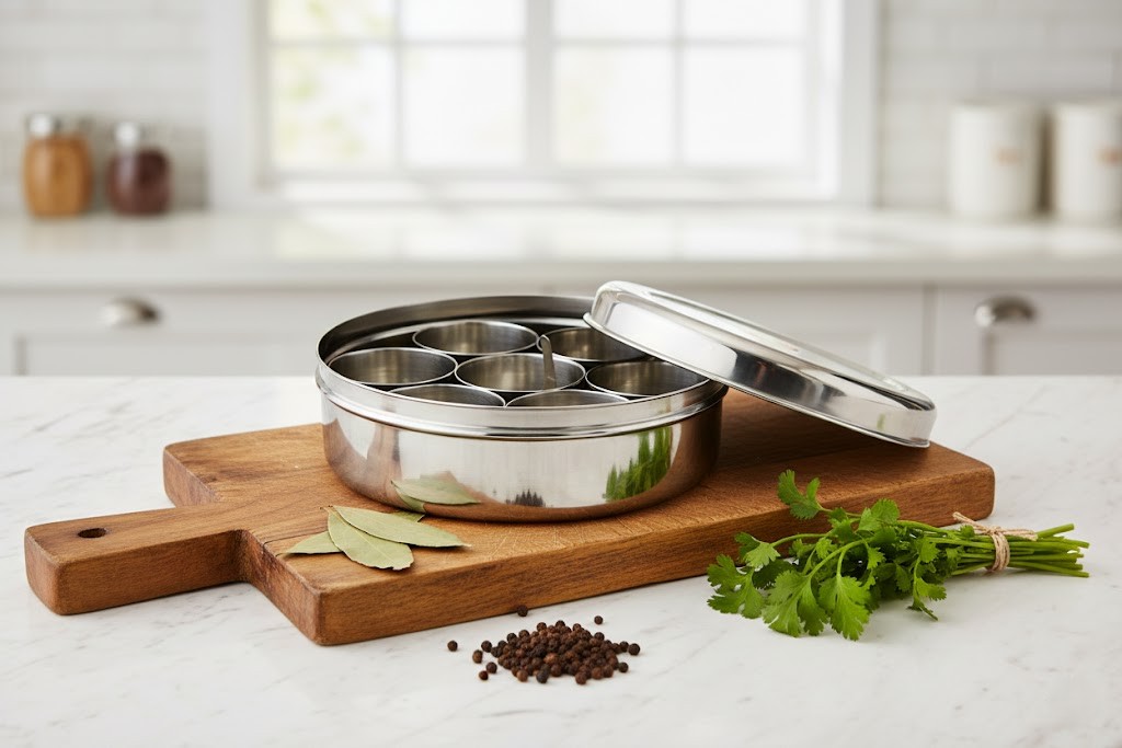 STEELWARE-DABBAS-MASALA DABBA-S-DABM